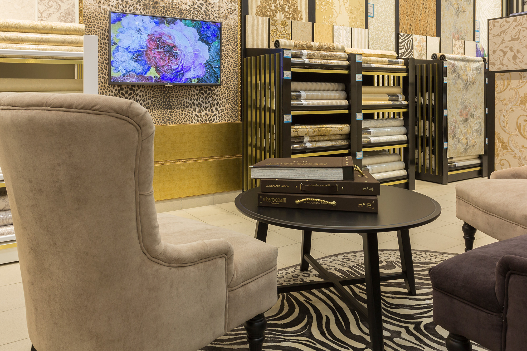 Отдел обоев Roberto Cavalli в Обойкине РИО