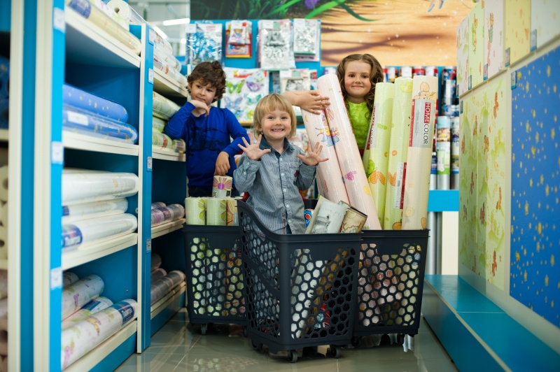 Детский отдел обоев в магазине Обойкин Детский отдел обоев в магазине Обойкин