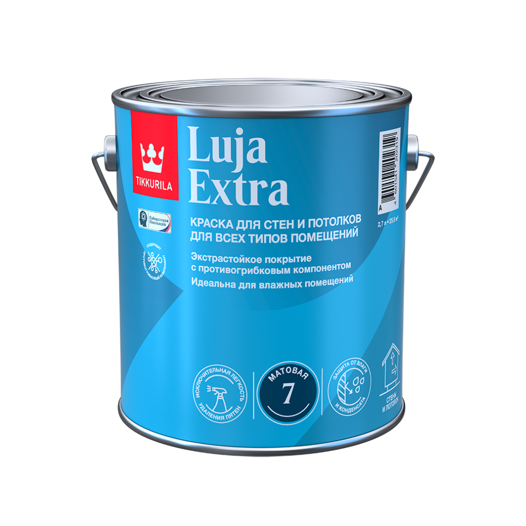Интерьерная краска Tikkurila арт LUJA EXTRA 7 C 2.7 фото 1