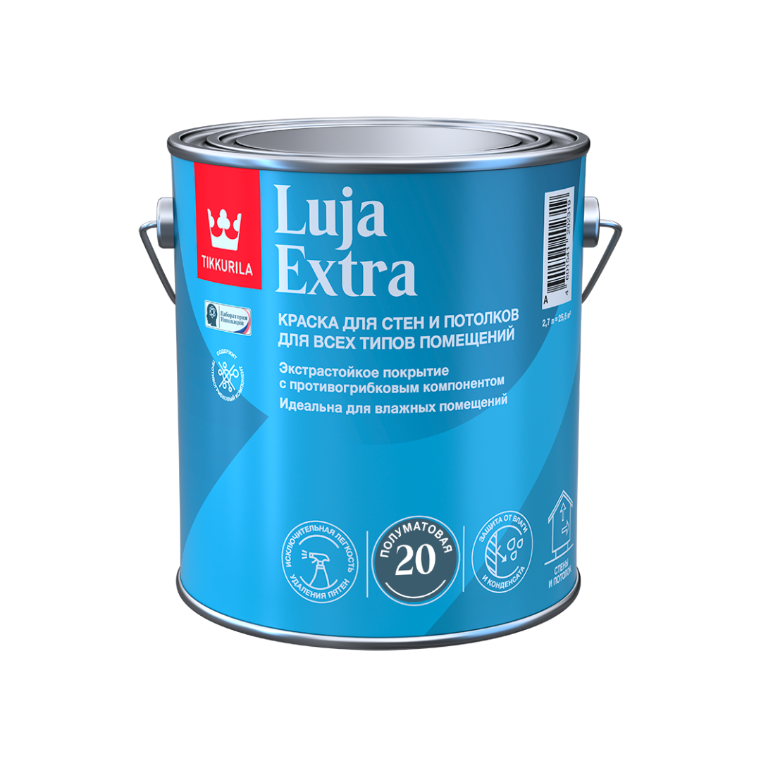 Интерьерная краска Tikkurila арт LUJA EXTRA 20 A 2.7 фото 1