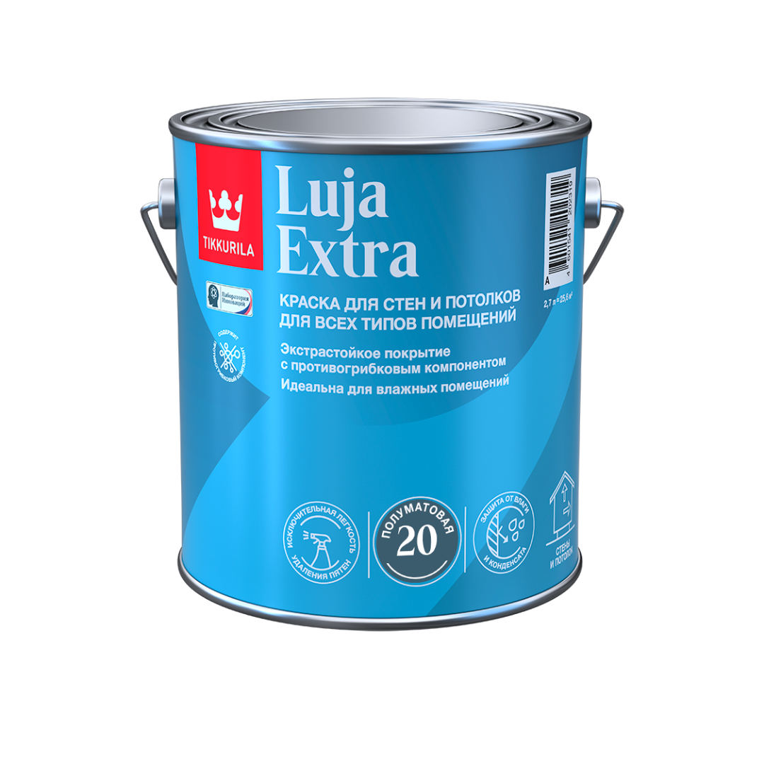 Интерьерная краска Tikkurila арт LUJA EXTRA 20 C 2.7 фото 1