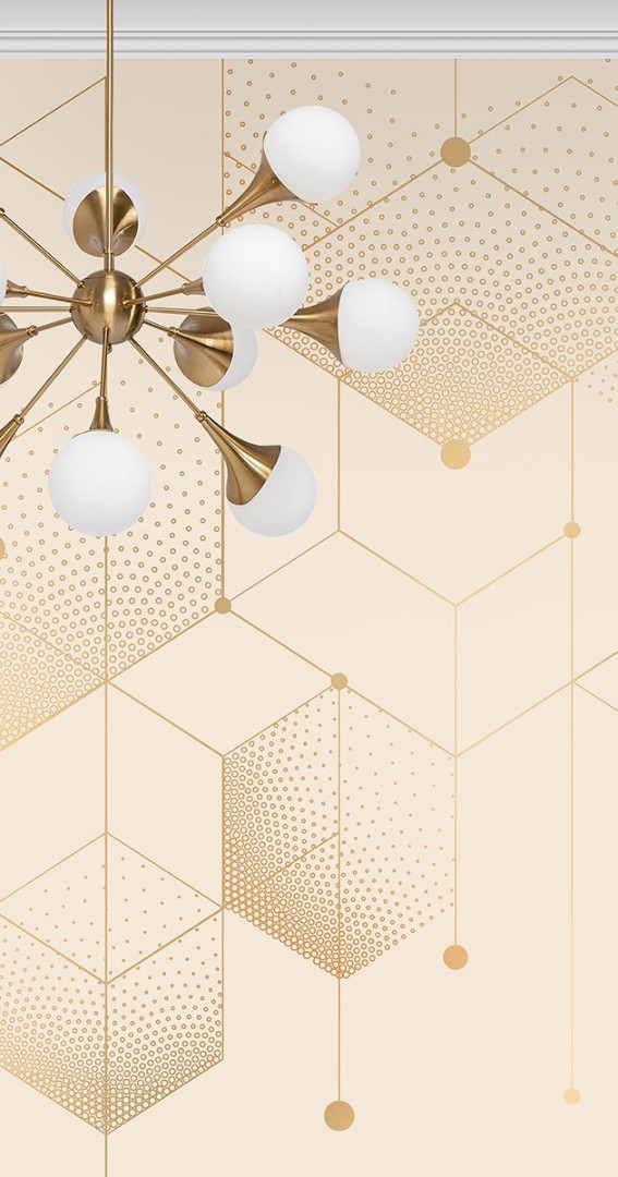 Панно Affresco арт L542-Col2-Gold фото 1