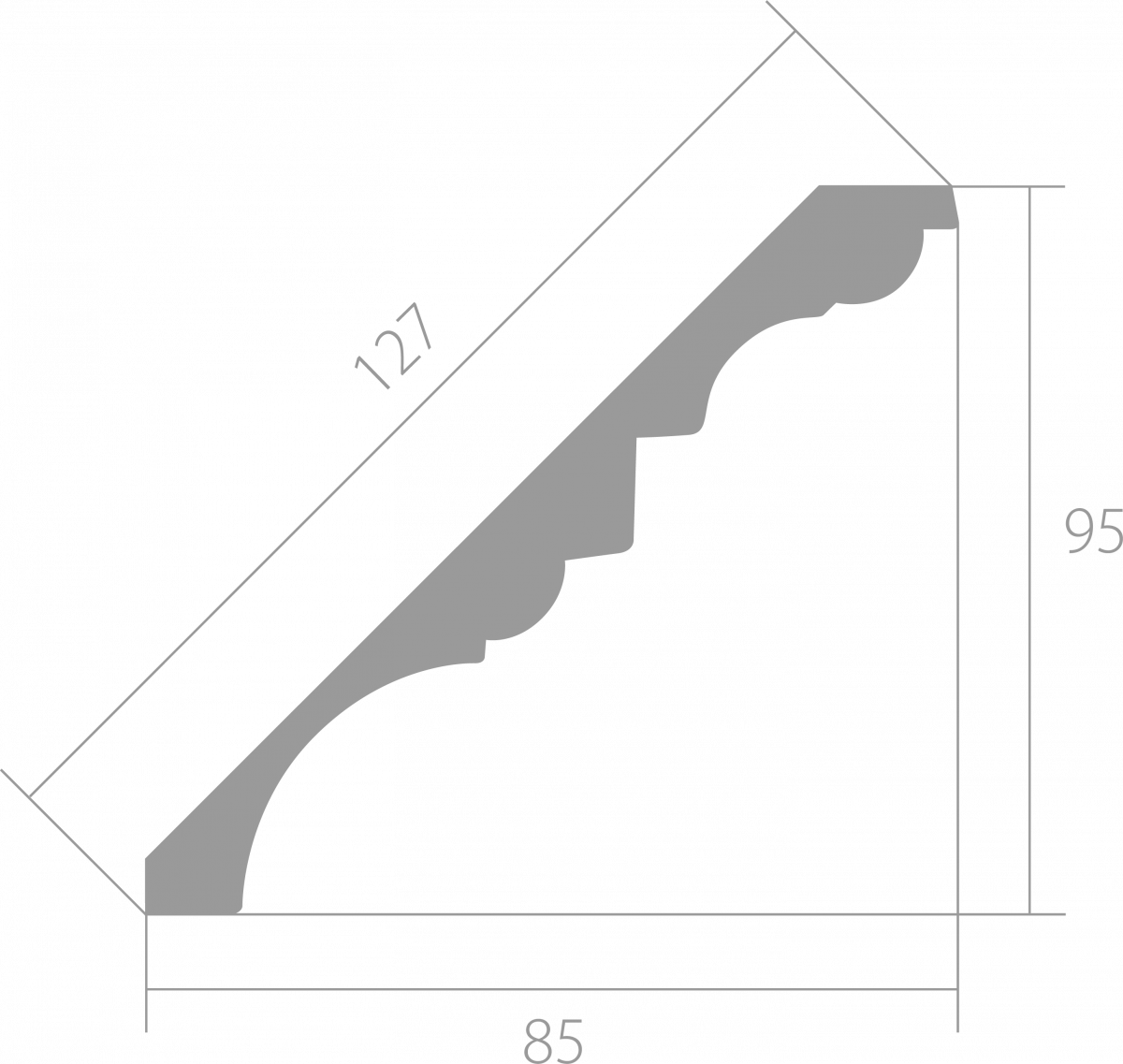 Потолочные карнизы Ultrawood арт CR 0002 2.44 фото 2