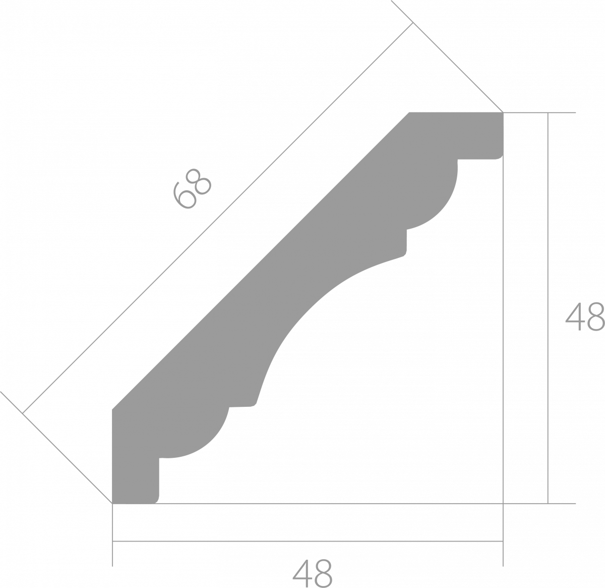 Потолочные карнизы Ultrawood арт CR 0015 2.44 фото 5