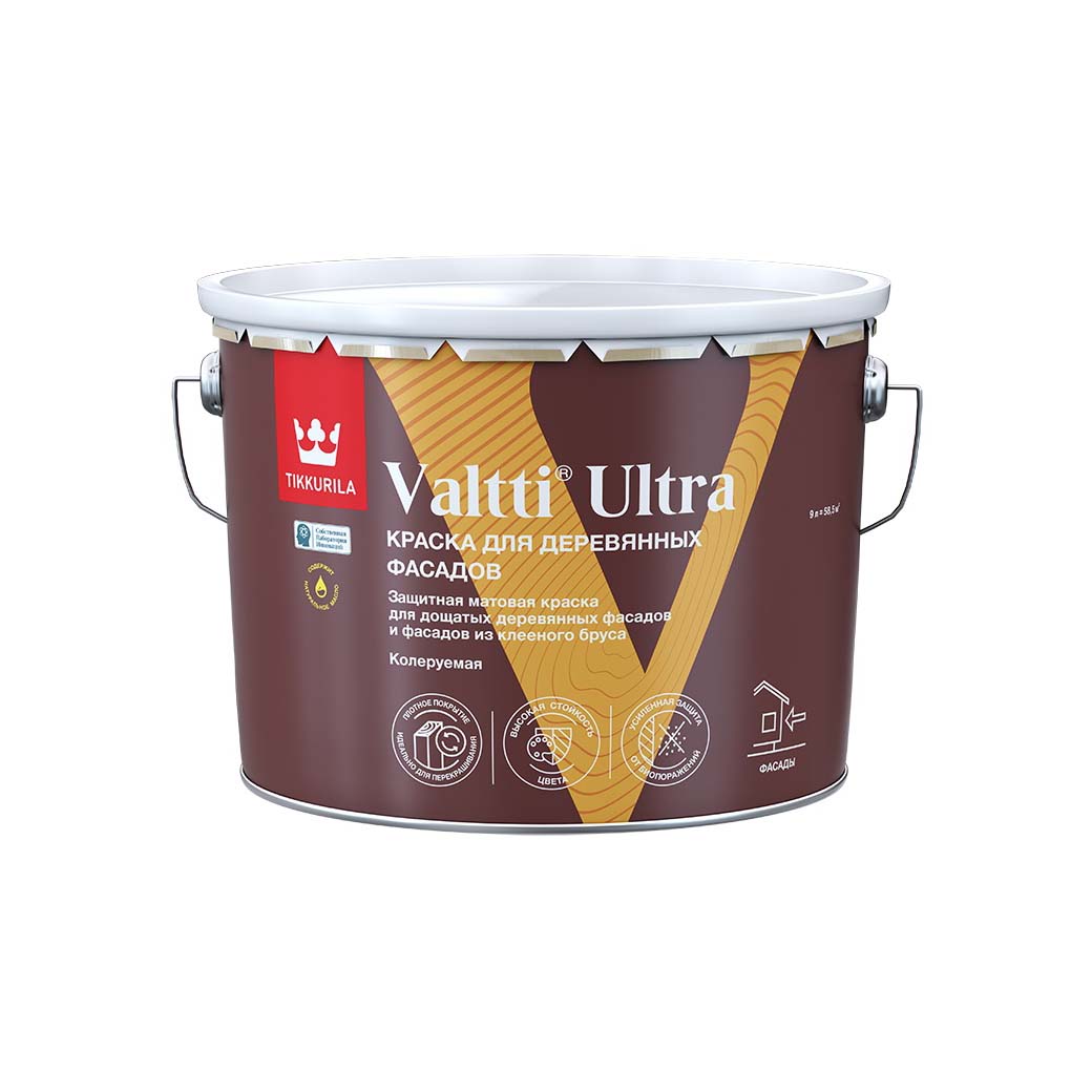 Фасадная краска Tikkurila арт Valtti Ultra A 9 фото 1