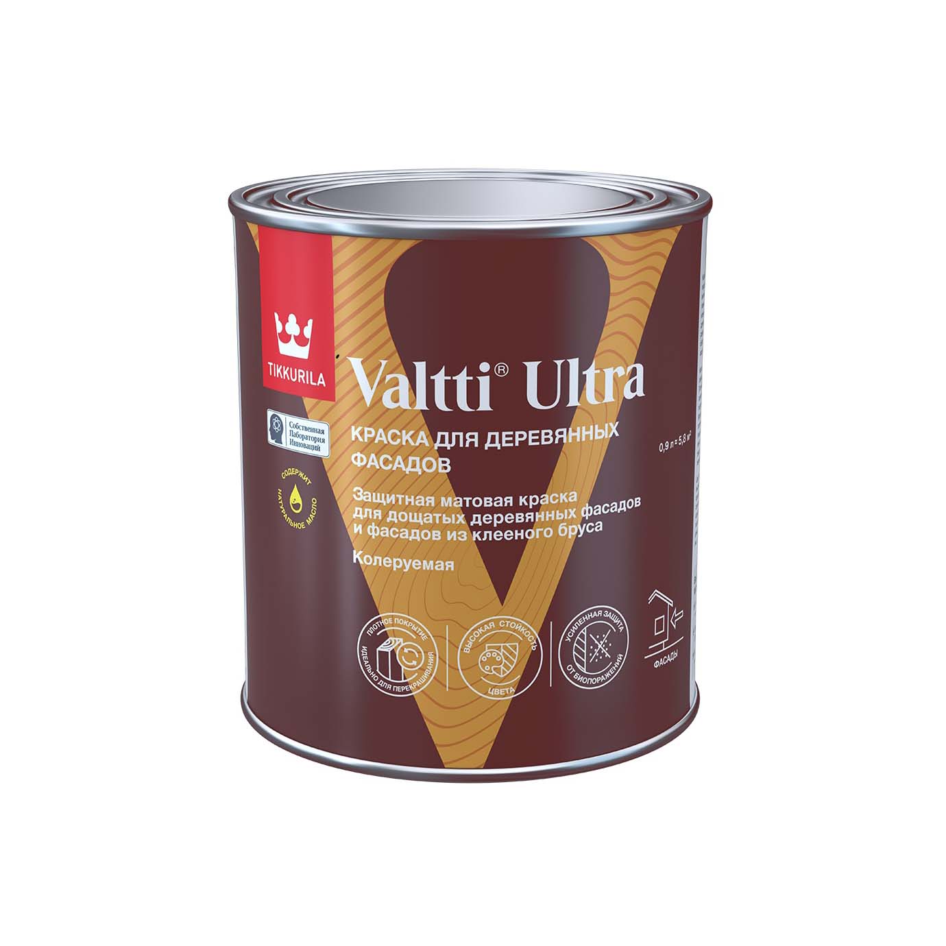 Краска фасадная Tikkurila арт Valtti Ultra С 0.9 фото 1