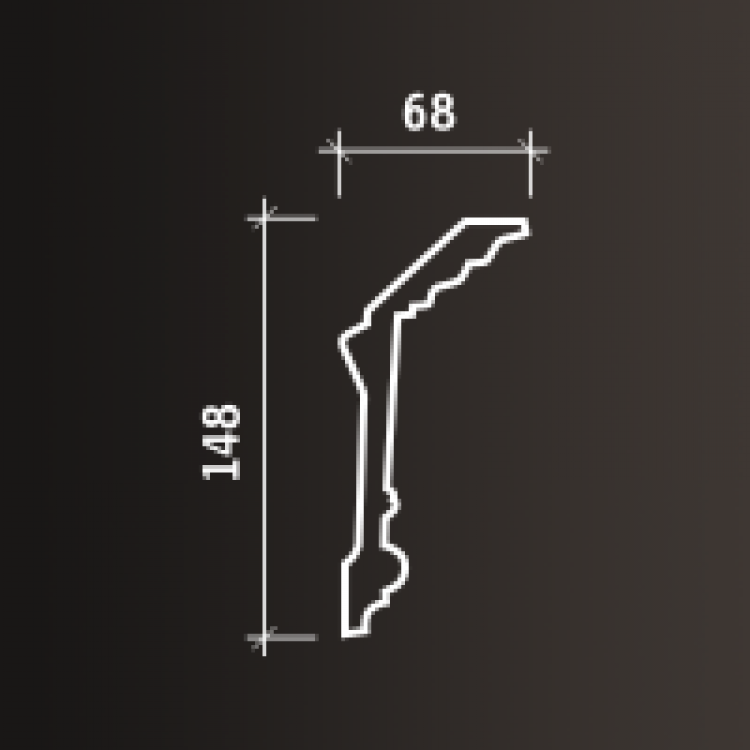 Потолочные карнизы Европласт арт 1.50.163 фото 2