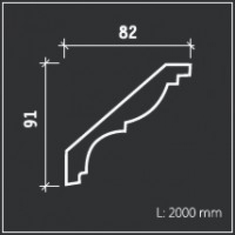 Потолочные карнизы Европласт арт 1.50.161 фото 2