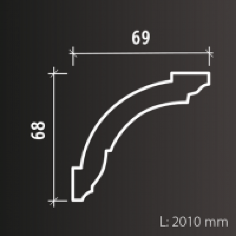 Потолочные карнизы Европласт арт Т.1.50.101 фото 2