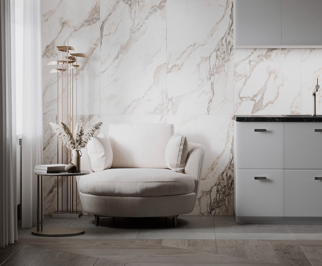 Керамогранит Laparet арт Calacatta Carve фото 2