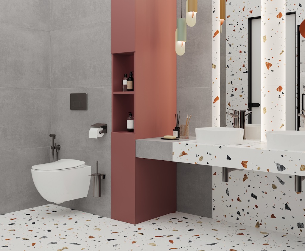 Керамогранит Laparet арт Terazzo Bianco фото 2