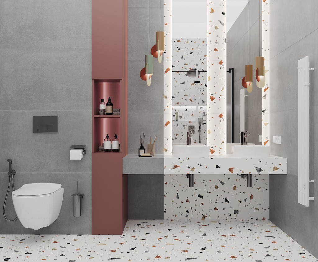 Керамогранит Laparet арт Terazzo Bianco фото 4