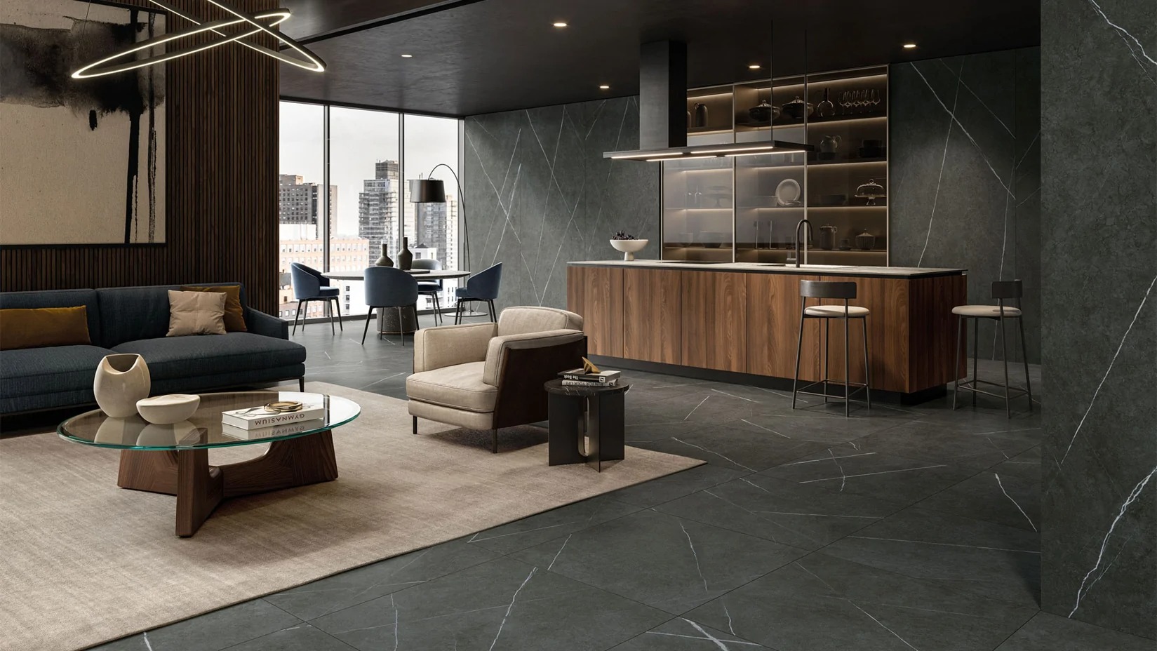 Керамогранит Italon арт Metropolis Imperial Black фото 4