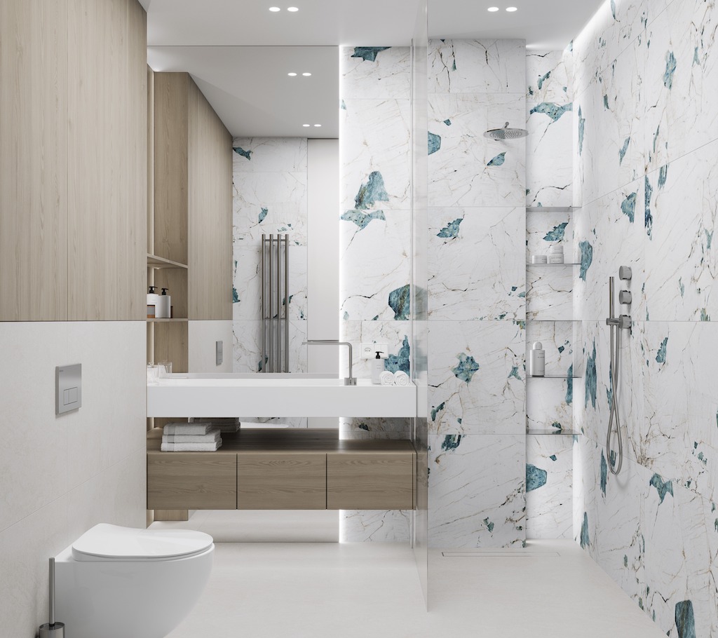 Керамогранит Laparet арт Crackstone Aqua фото 3