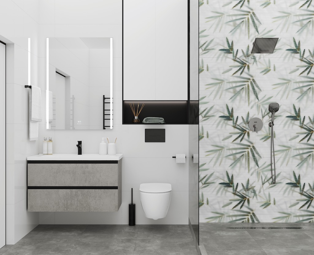 Керамическая плитка Laparet арт Bamboo, белый, 800х400 фото 2