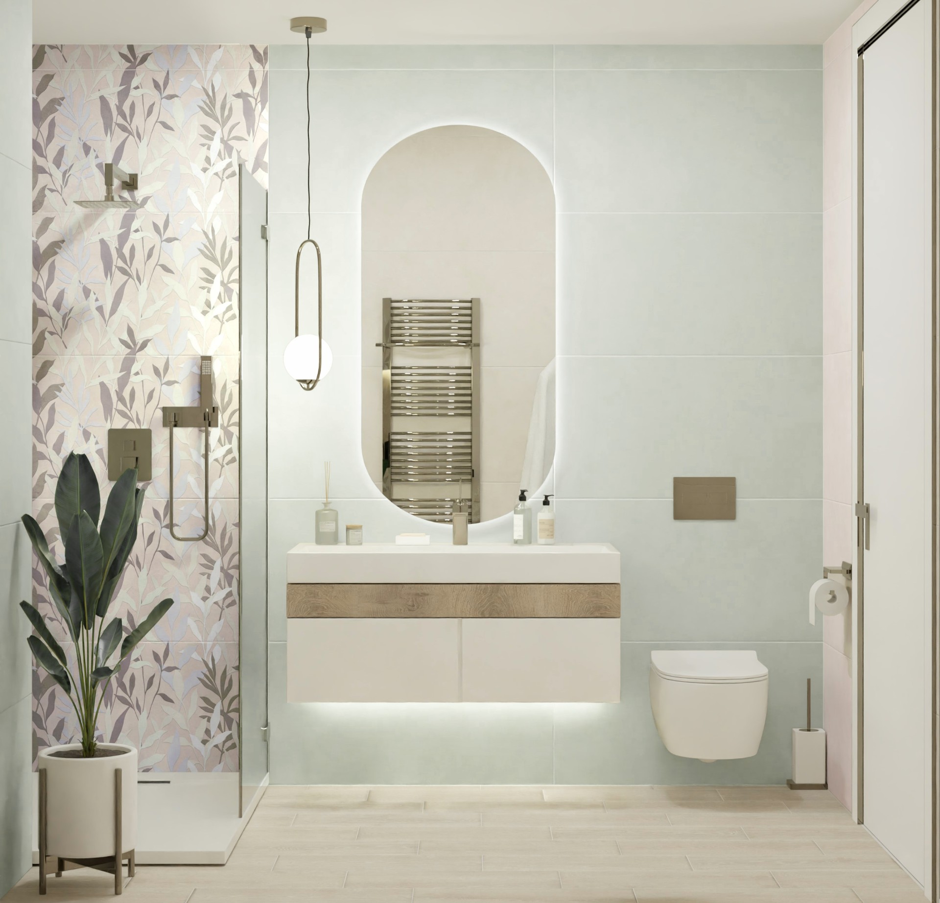 Керамогранит Global Tile арт Мечта, бежевый, 1000x500 фото 2