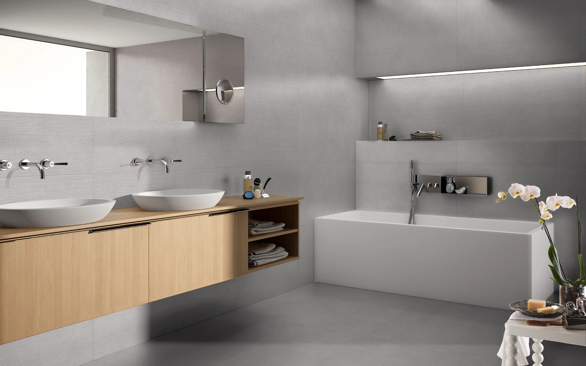 Керамогранит Global Tile арт Мечта, серый, 1000x500 фото 2