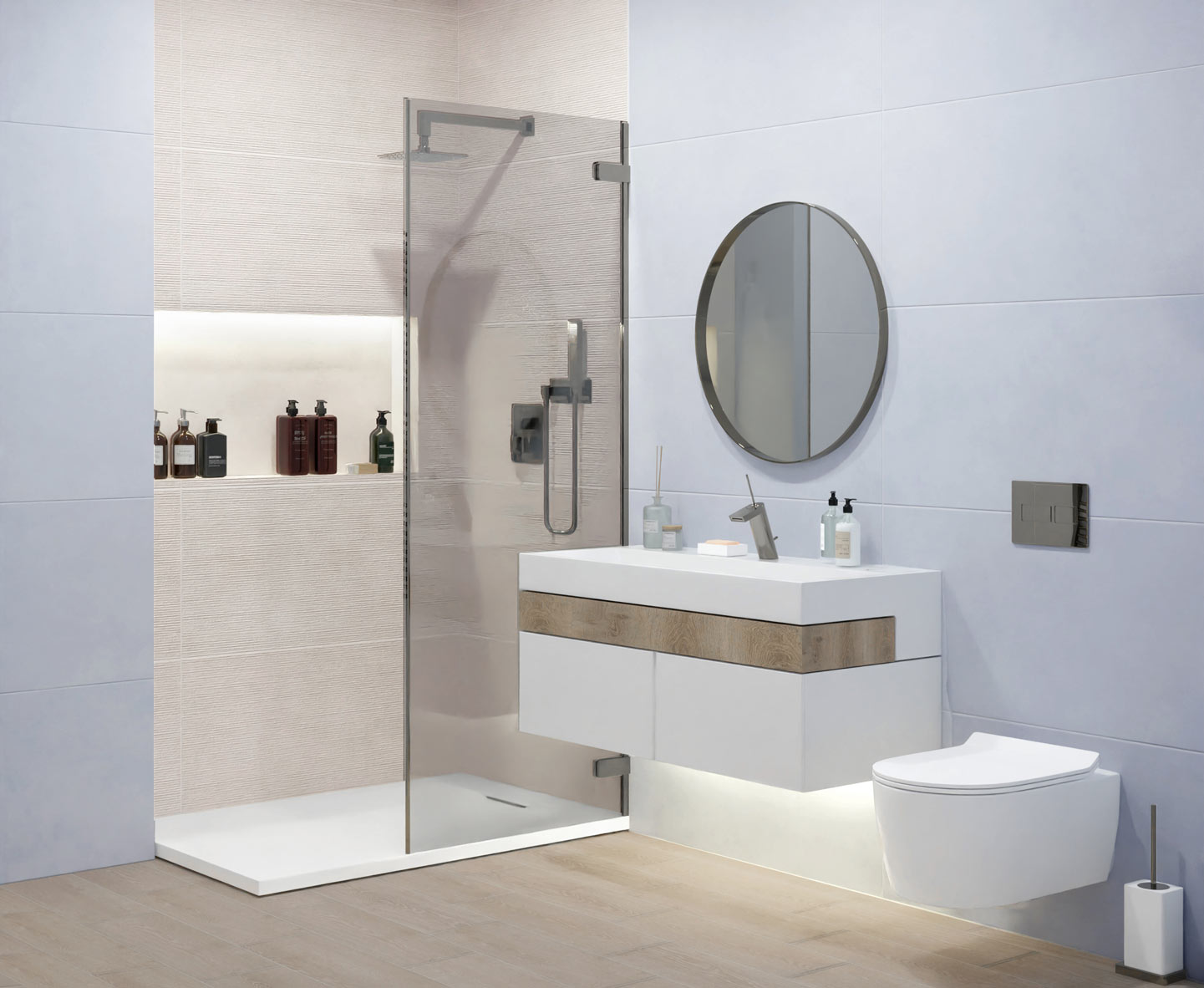 Керамогранит Global Tile арт Мечта, голубой, 1000x500 фото 2