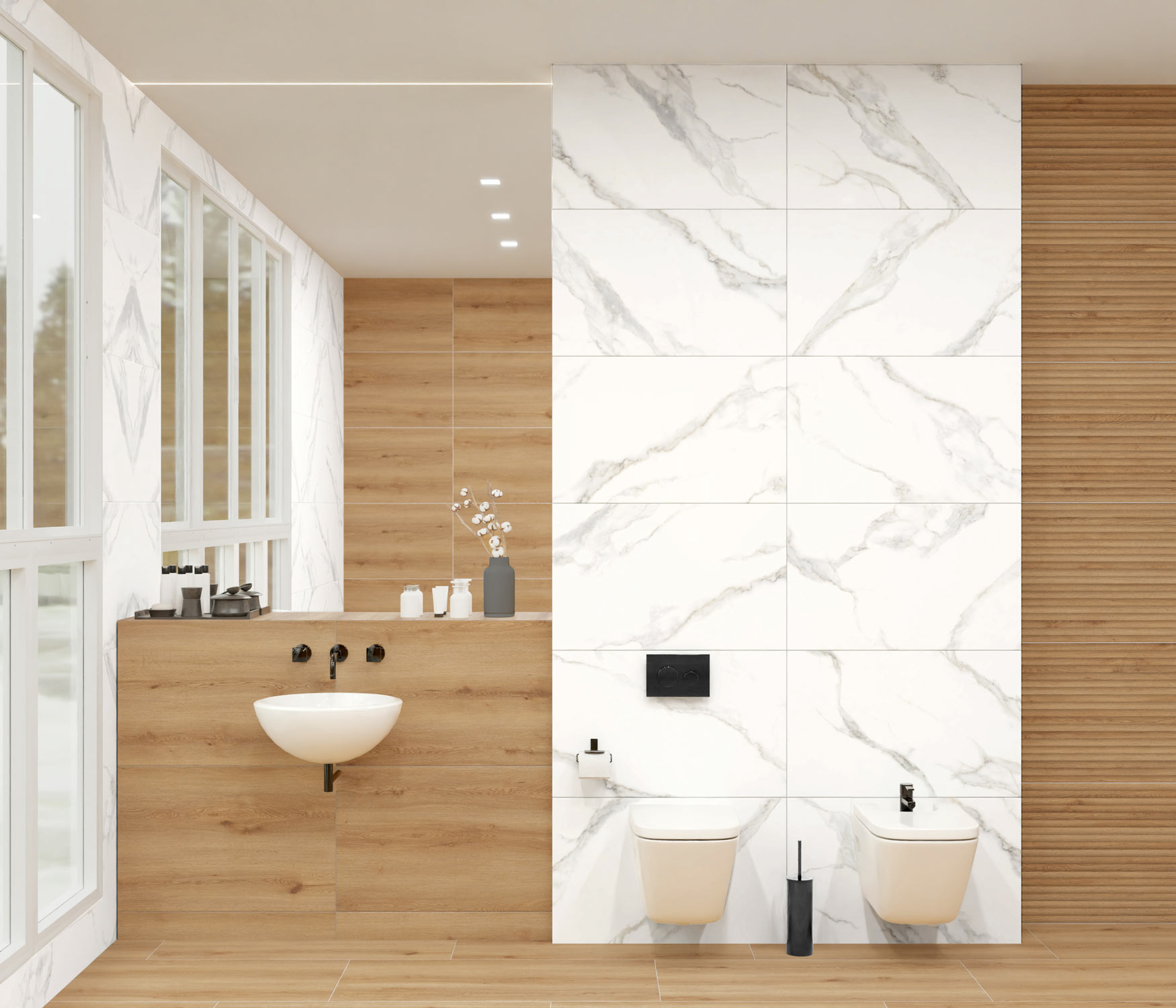Керамогранит Global Tile арт Сопрано, белый, 1000x500 фото 3