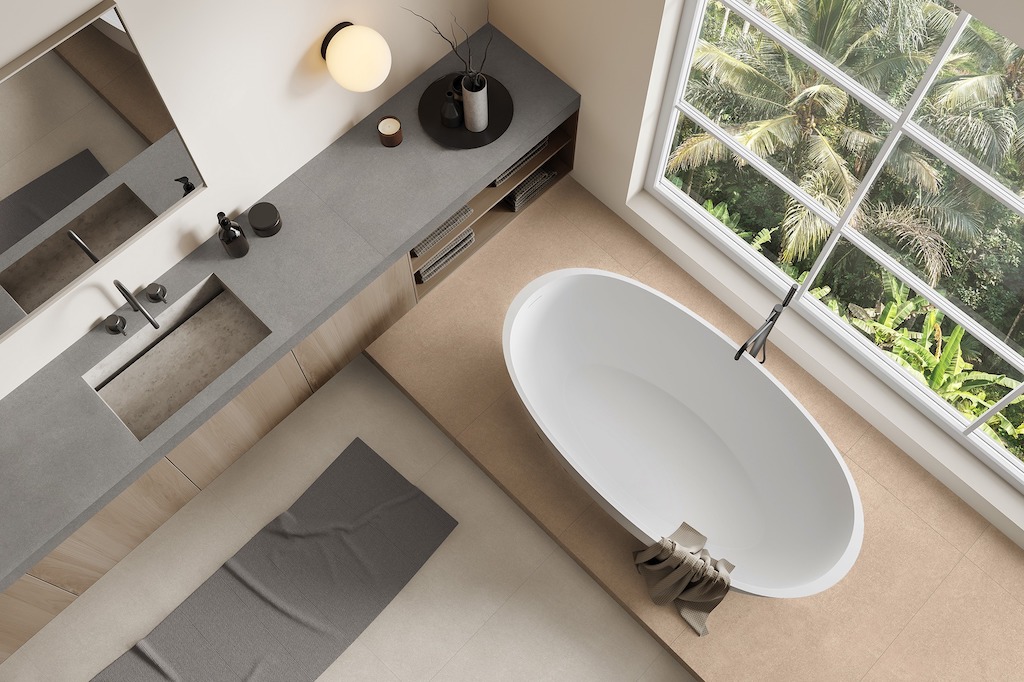 Керамогранит Global Tile арт Гармония, светло-бежевый, 1200х600 фото 3