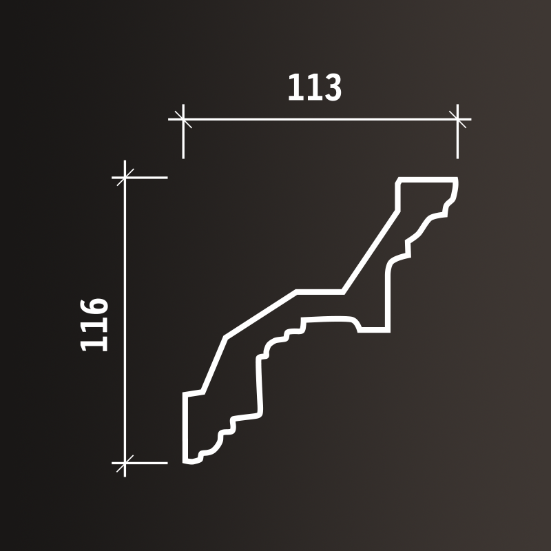Потолочные карнизы Европласт арт 1.50.111 гибкий фото 3