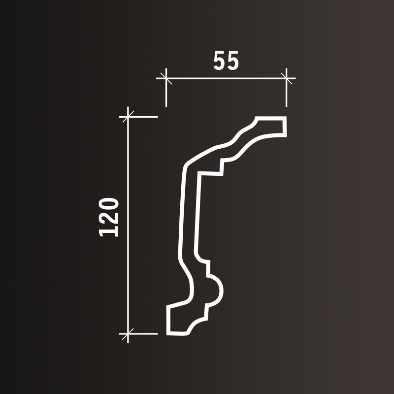 Потолочные карнизы Европласт арт 1.50.177 гибкий фото 3