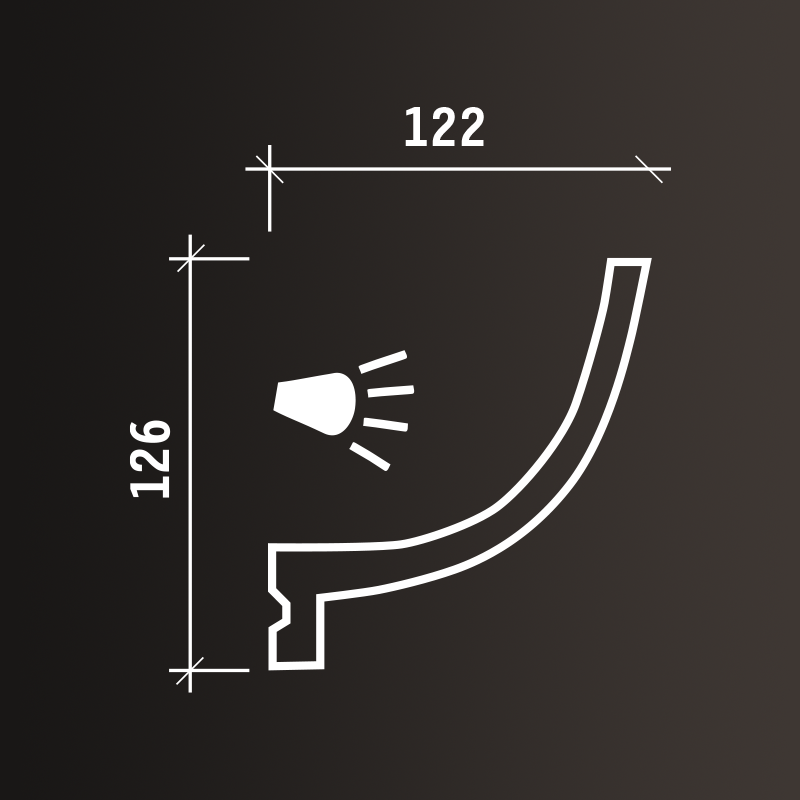 Потолочные карнизы Европласт арт 1.50.220 гибкий фото 3