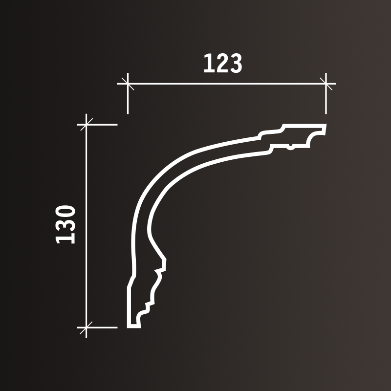 Потолочные карнизы Европласт арт 1.50.164 гибкий фото 3