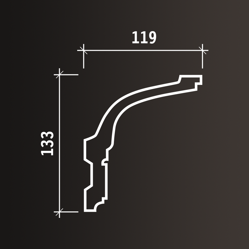 Потолочные карнизы Европласт арт 1.50.175 гибкий фото 3
