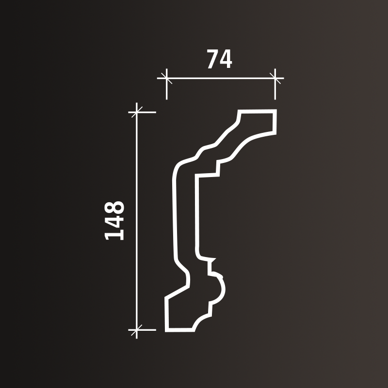 Потолочные карнизы Европласт арт 1.50.146 гибкий фото 3