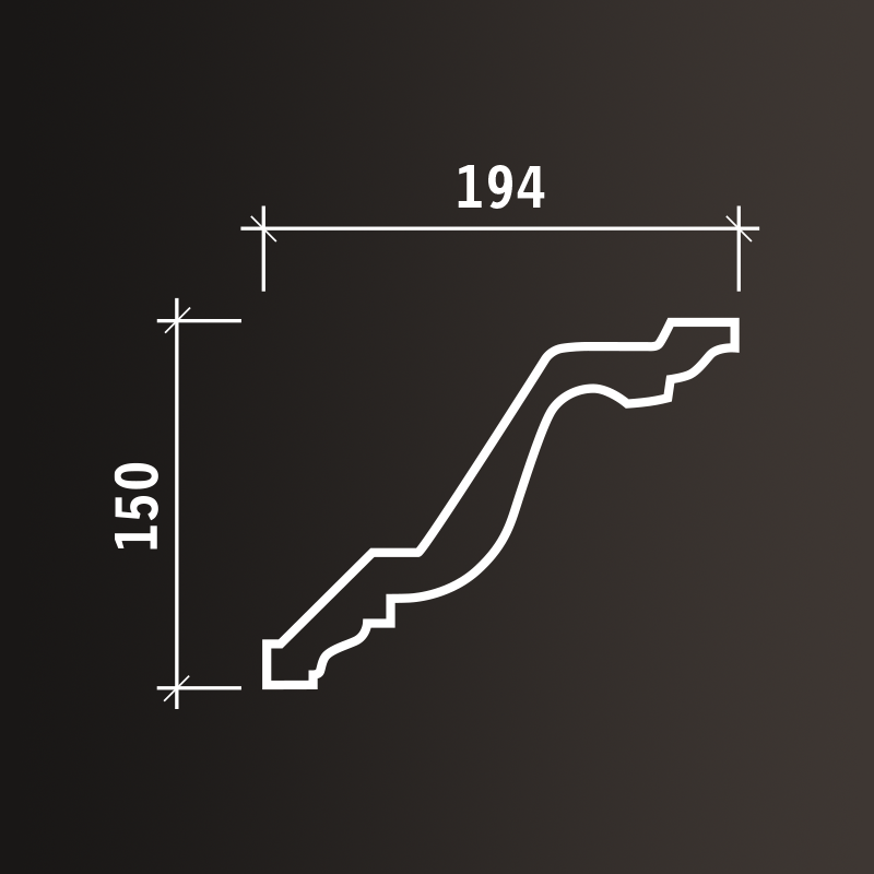 Потолочные карнизы Европласт арт 1.50.134 гибкий фото 3