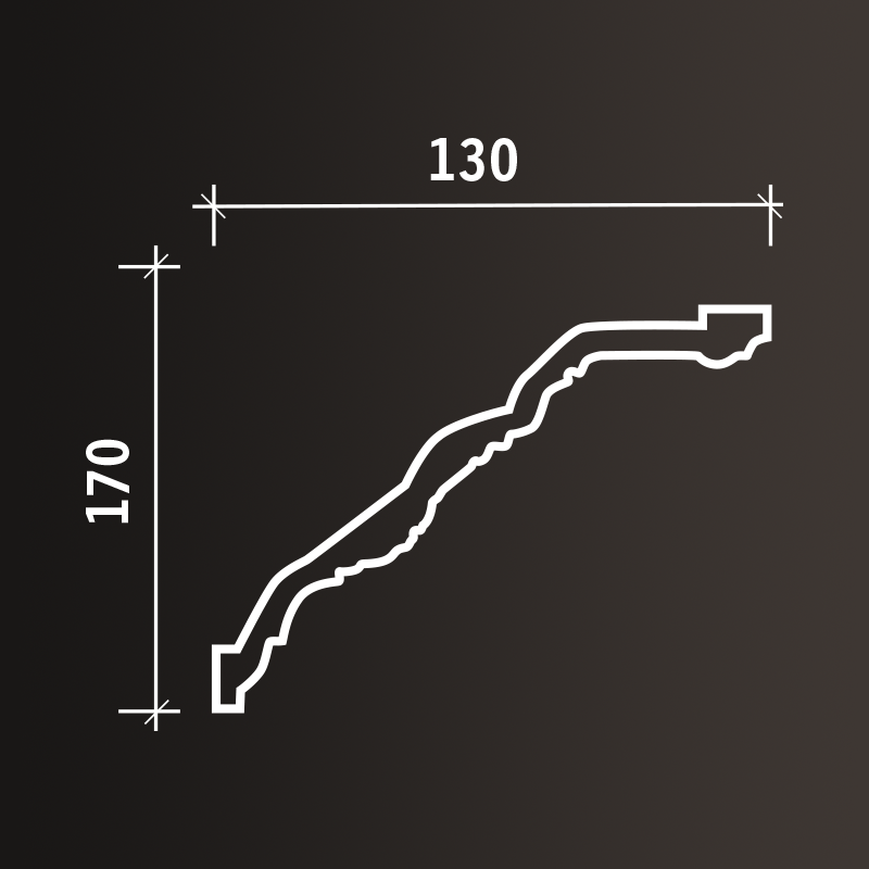 Потолочные карнизы Европласт арт 1.50.201 гибкий фото 3