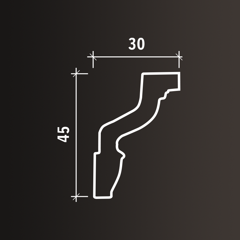 Потолочные карнизы Европласт арт 1.50.171 гибкий фото 3