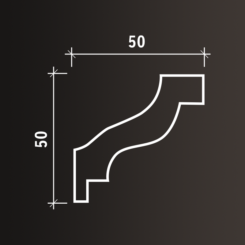 Потолочные карнизы Европласт арт 1.50.103 гибкий фото 3