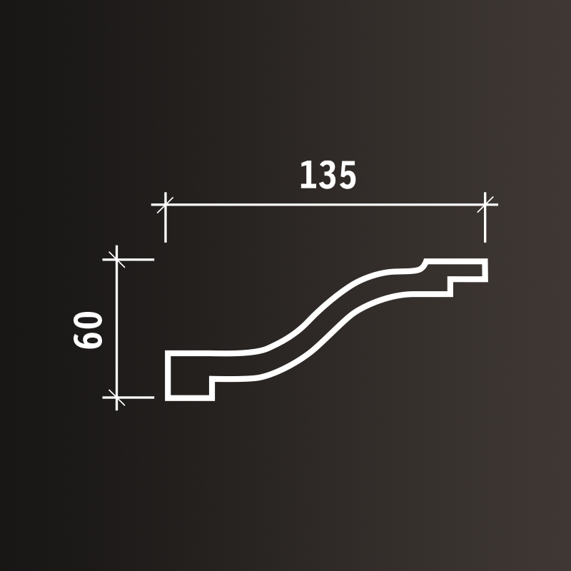 Потолочные карнизы Европласт арт 1.50.131 гибкий фото 3