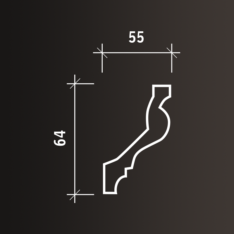 Потолочные карнизы Европласт арт 1.50.100 гибкий фото 3