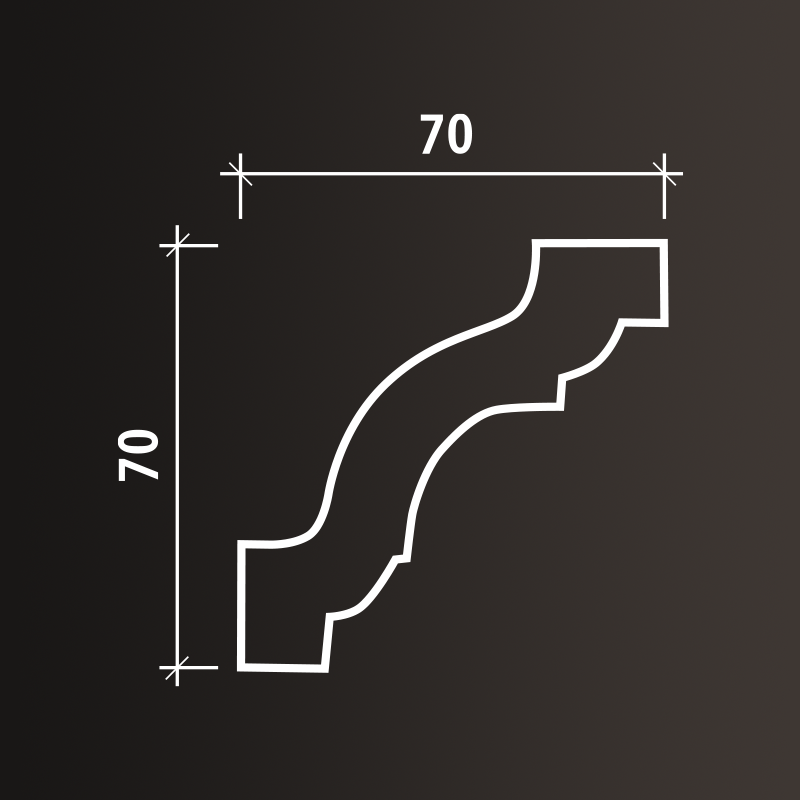 Потолочные карнизы Европласт арт 1.50.141 гибкий фото 3