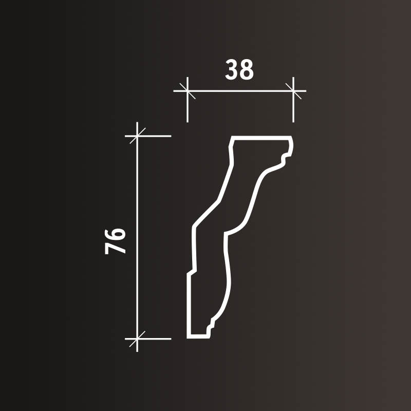 Потолочные карнизы Европласт арт 1.50.112 гибкий фото 3