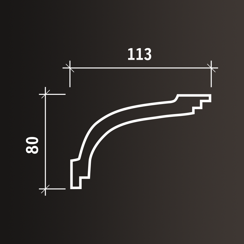 Потолочные карнизы Европласт арт 1.50.170 гибкий фото 3