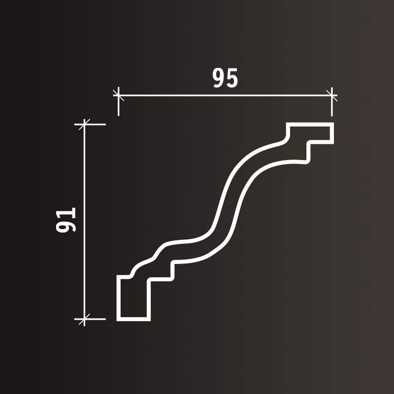 Потолочные карнизы Европласт арт 1.50.126 гибкий фото 3