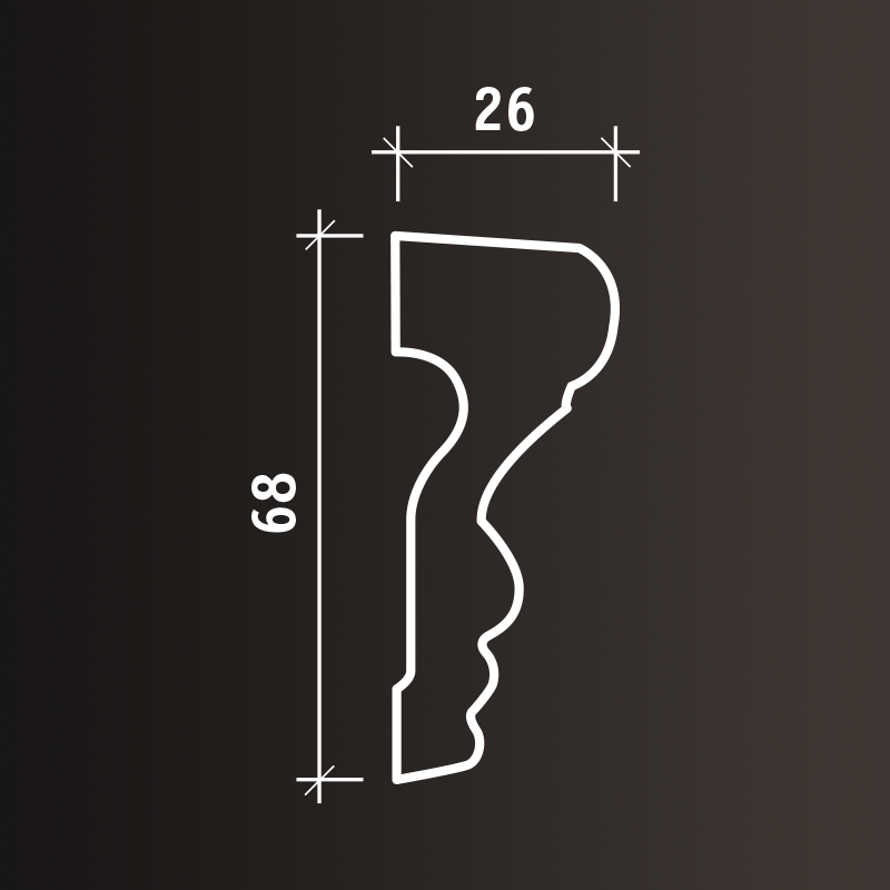 Молдинги Европласт арт 1.51.354 гибкий фото 3