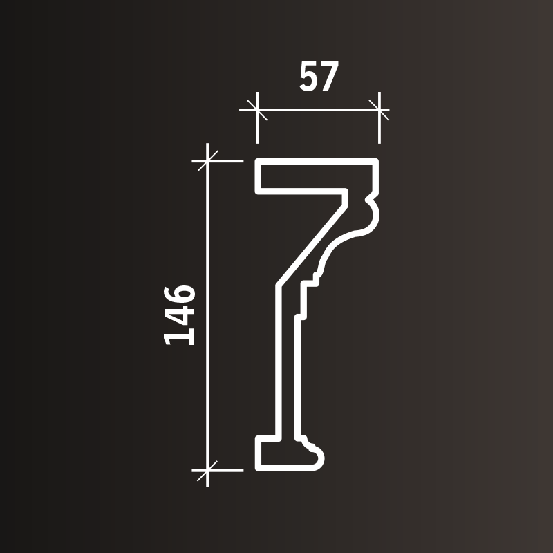 Обрамление дверей и арок Европласт арт 1.63.002 фото 2