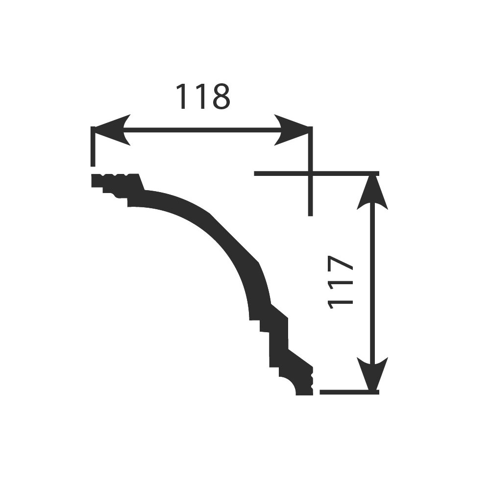 Потолочные карнизы Cosca Décor арт K004 фото 2