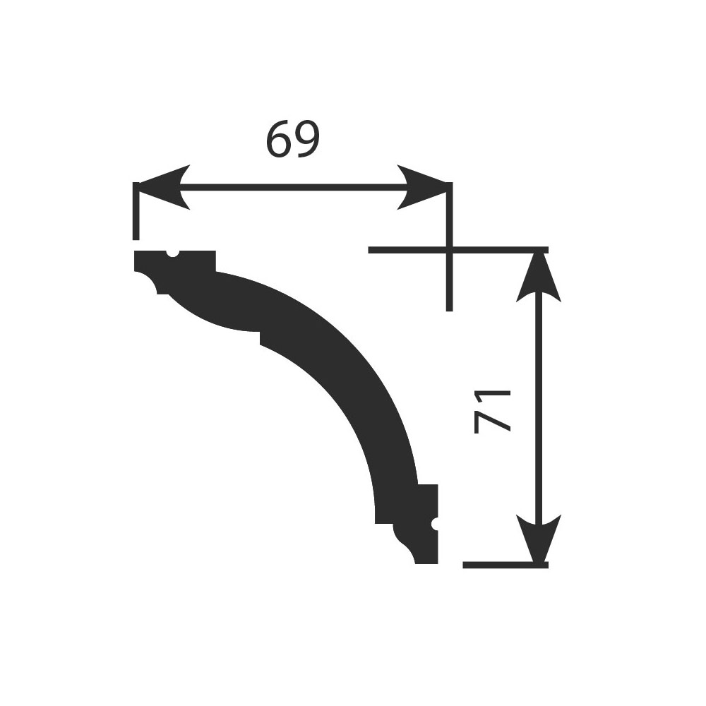 Потолочные карнизы Cosca Décor арт KX005 фото 2