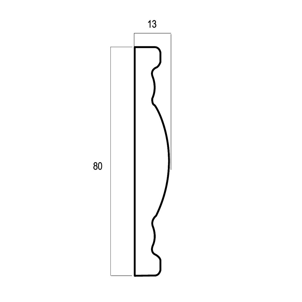 Молдинги Cosca Décor арт W80(2)B/W25 фото 2