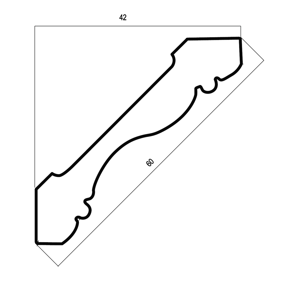 Потолочные карнизы Cosca Décor арт 174-2 фото 2