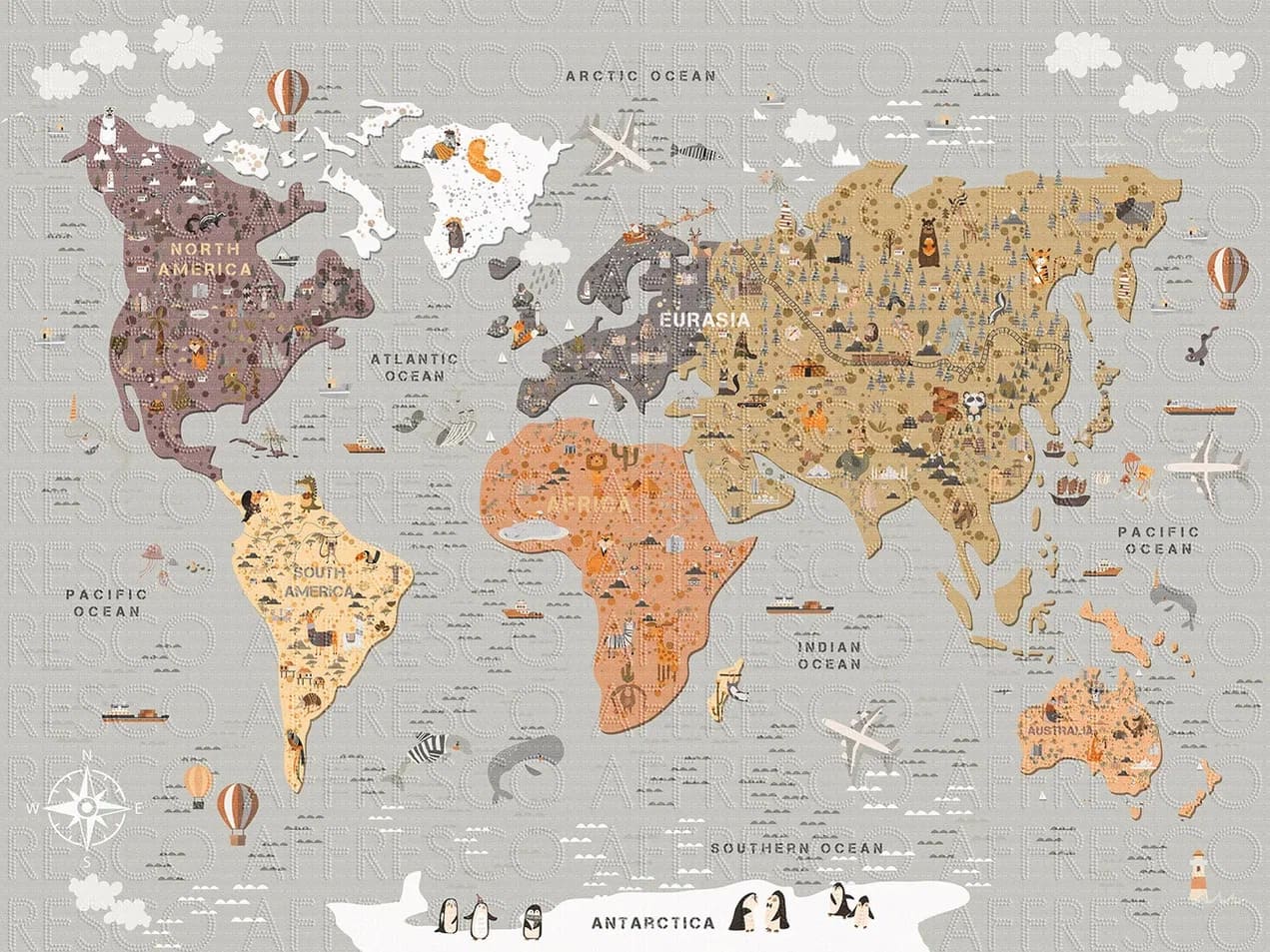 Фрески Affresco арт ZK642-COL3 фото 1