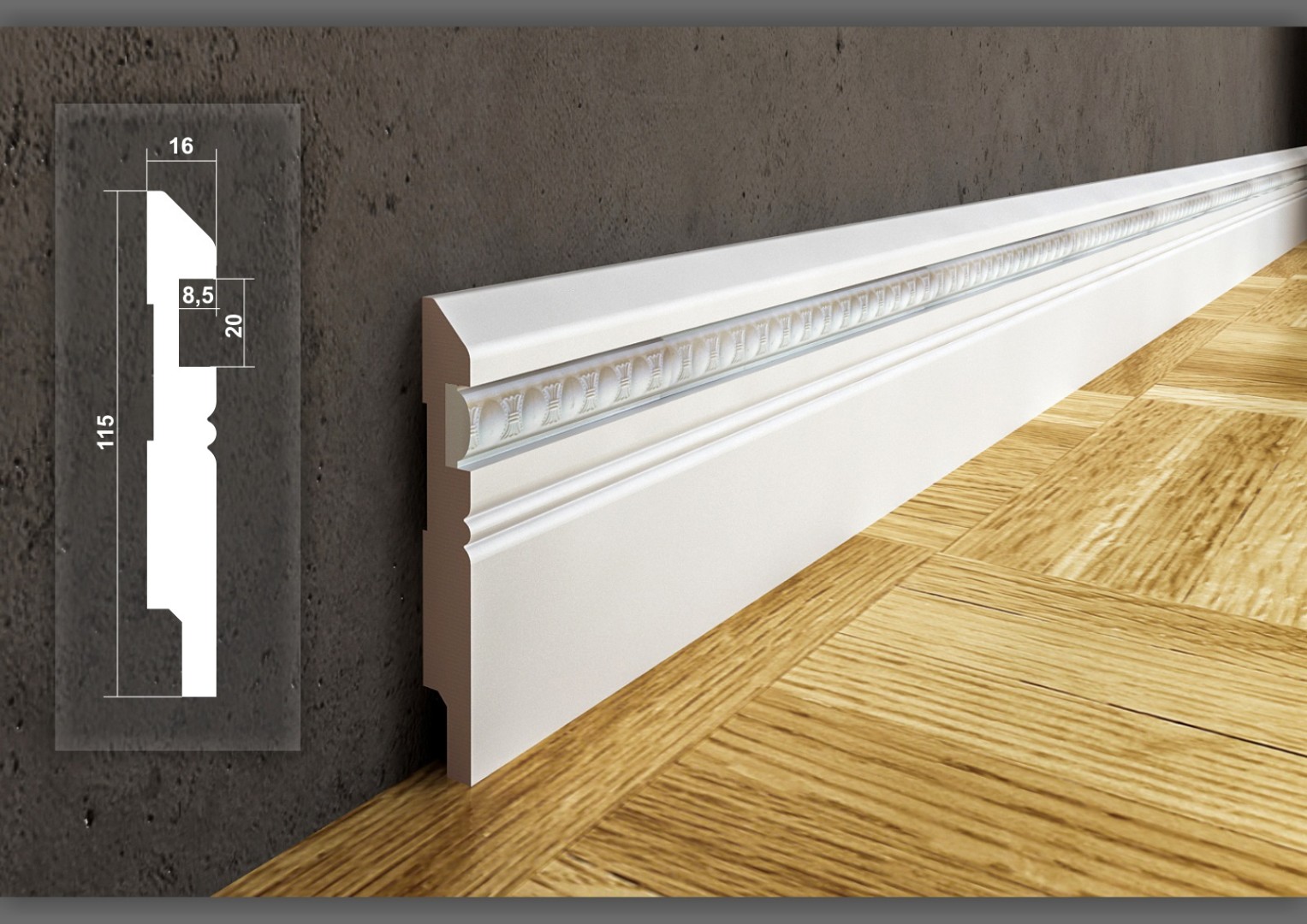 Плинтусы Cosca Décor арт АР30 фото 1