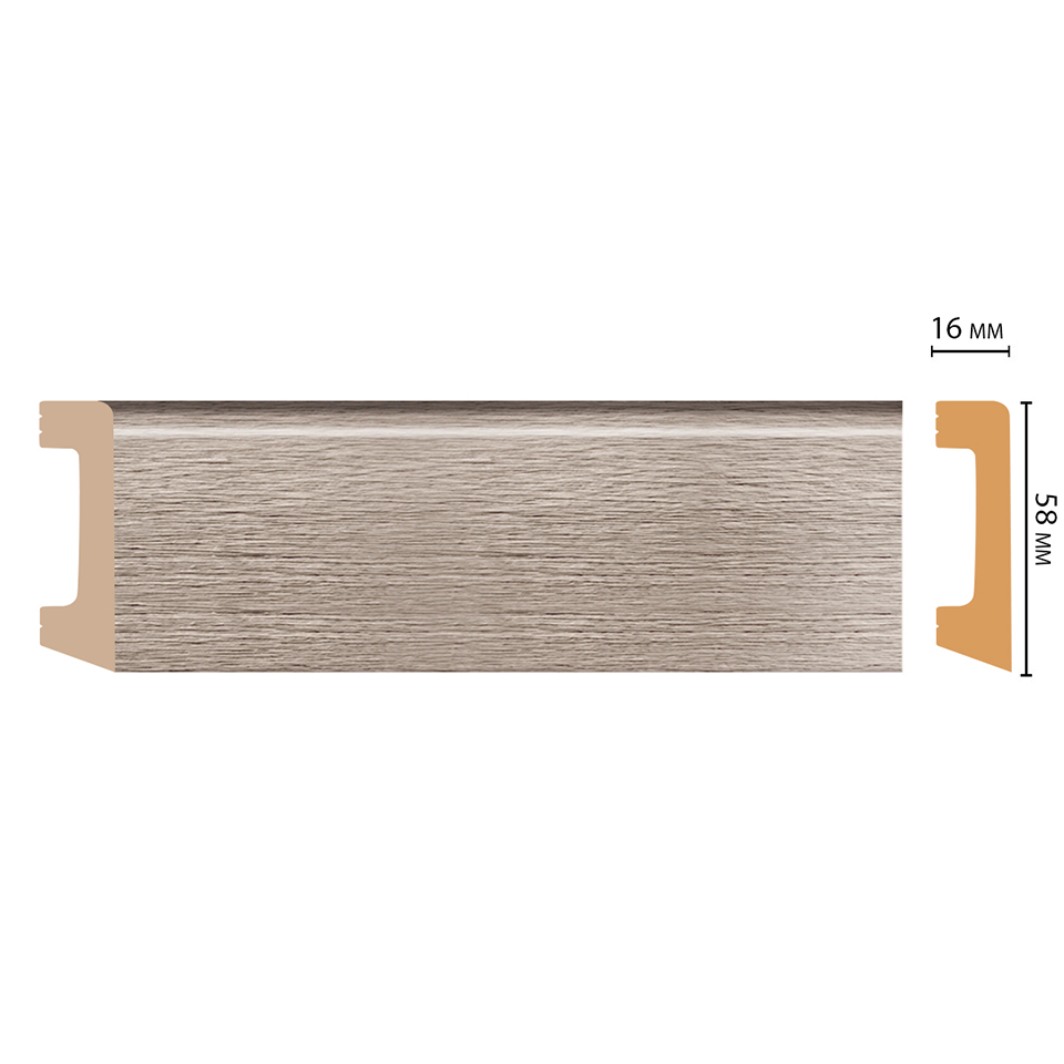 Плинтусы Decomaster арт D234-77 ДМ фото 1